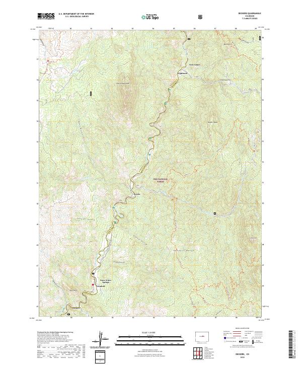 USGS Topographic Map – Deckers