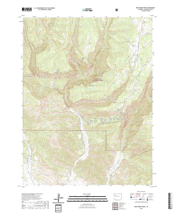 USGS Topographic Map – Deep Creek Point