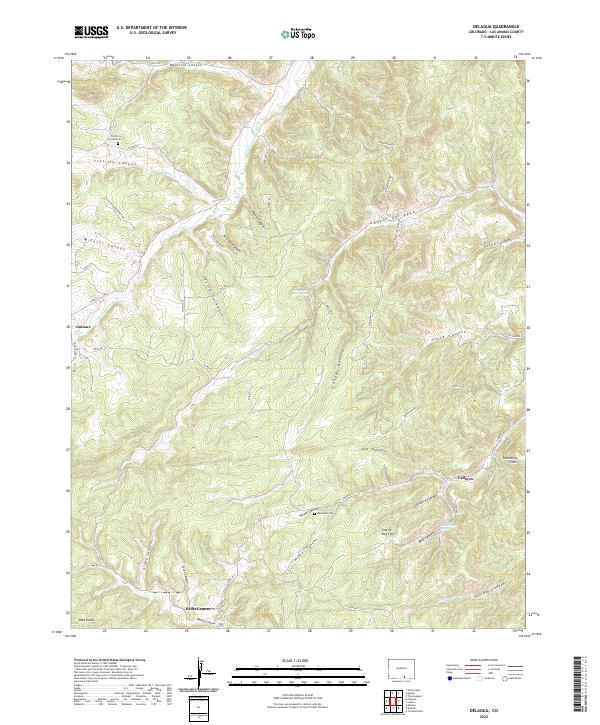 USGS Topographic Map – Delagua