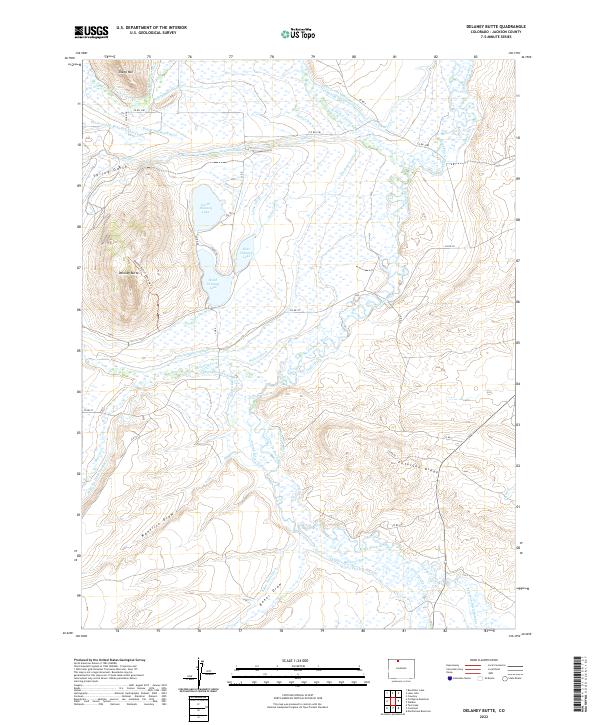 USGS Topographic Map – Delaney Butte