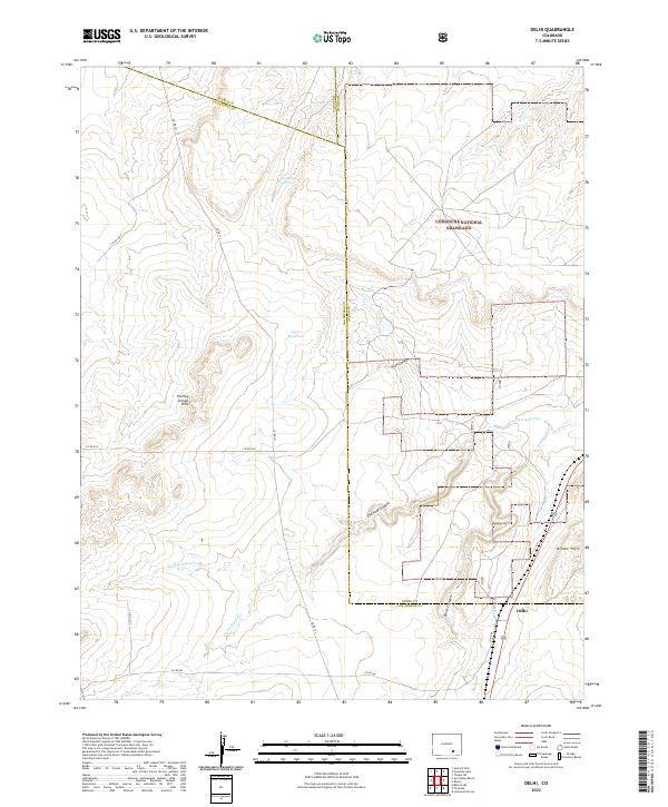 USGS Topographic Map – Delhi