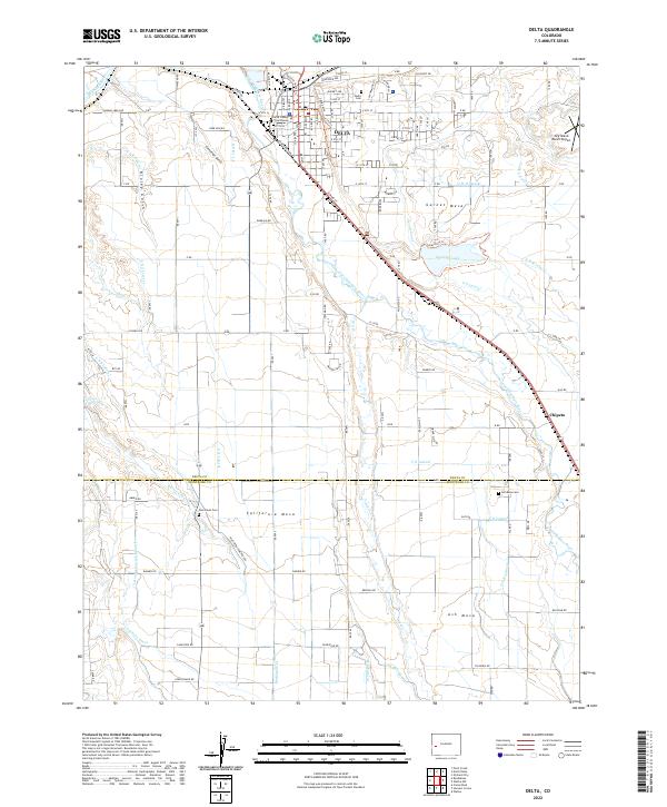 USGS Topographic Map – Delta