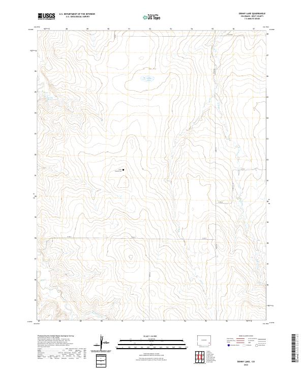 USGS Topographic Map – Denny Lake