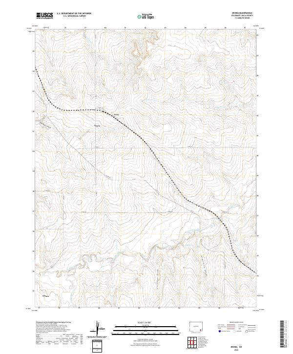 USGS Topographic Map – Deora