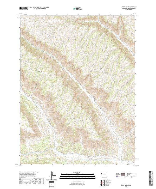 USGS Topographic Map – Desert Gulch