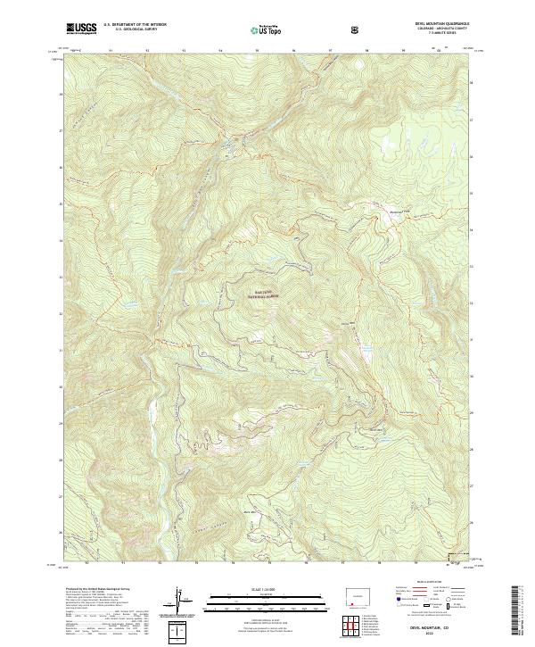 USGS Topographic Map – Devil Mountain