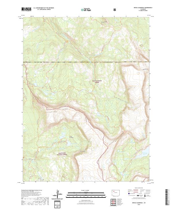 USGS Topographic Map – Devils Causeway