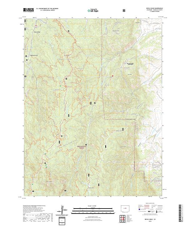 USGS Topographic Map – Devils Head