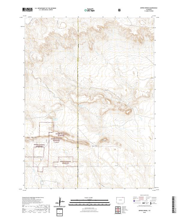 USGS Topographic Map – Dipper Spring