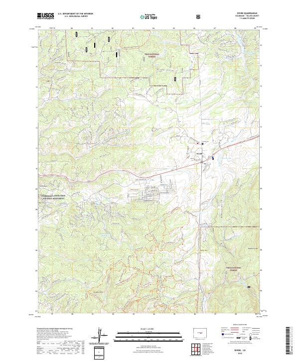 USGS Topographic Map – Divide