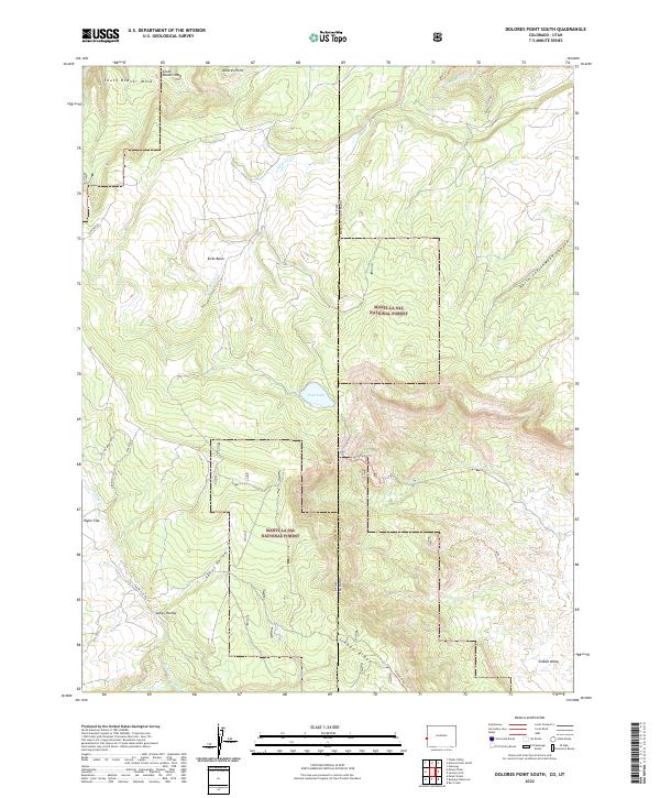 USGS Topographic Map – Dolores Point South