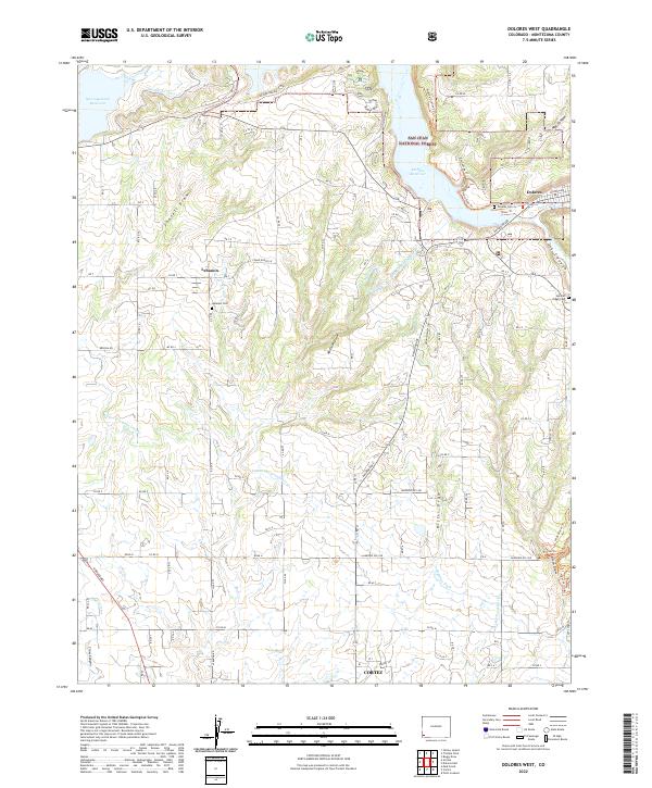 USGS Topographic Map – Dolores West