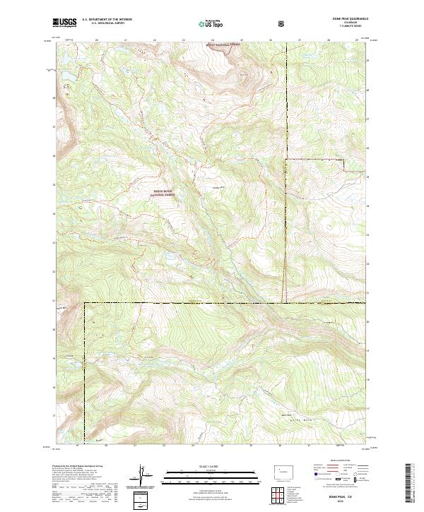 USGS Topographic Map – Dome Peak