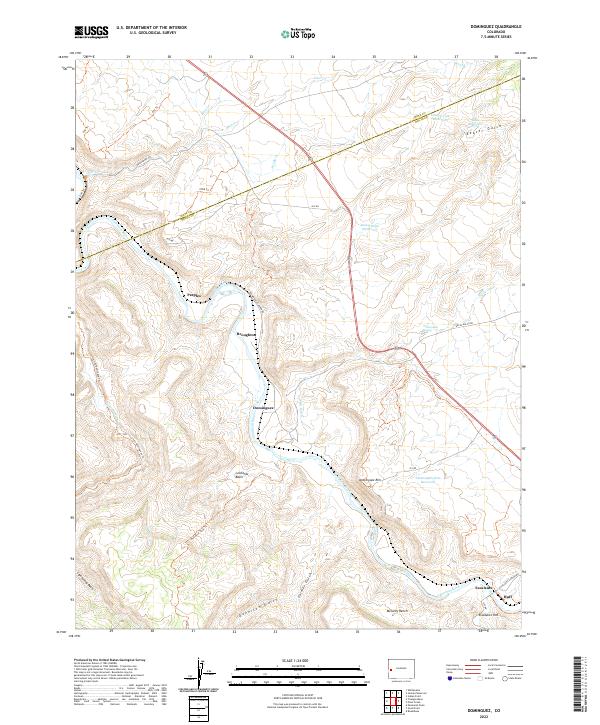USGS Topographic Map – Dominguez