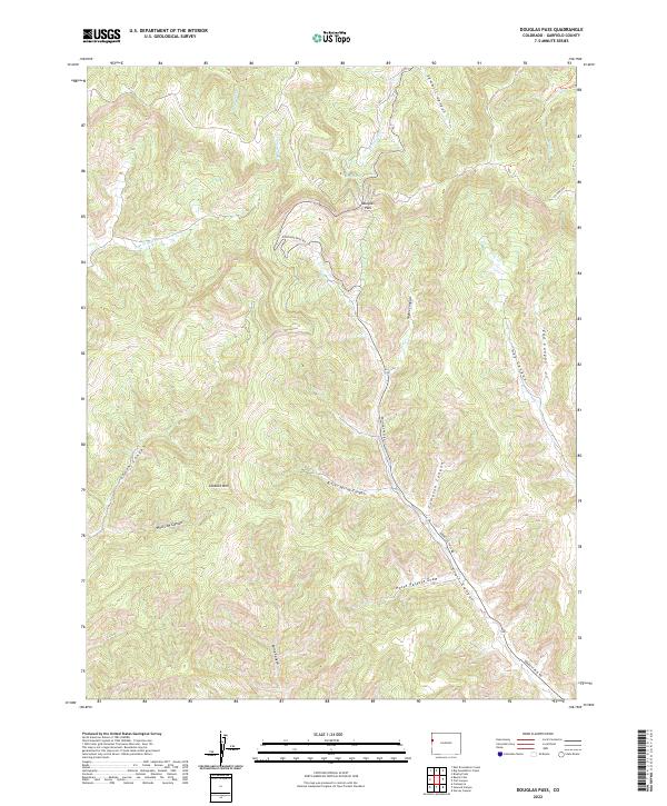 USGS Topographic Map – Douglas Pass