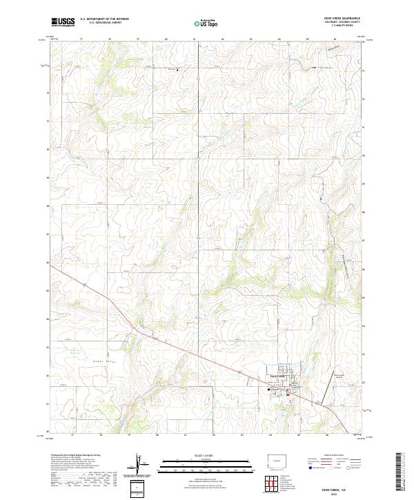 USGS Topographic Map – Dove Creek