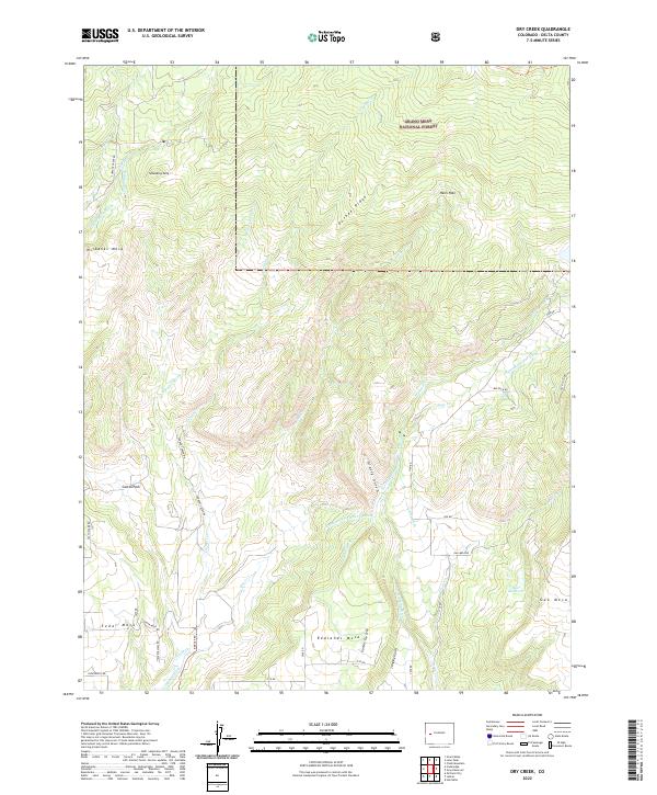 USGS Topographic Map – Dry Creek
