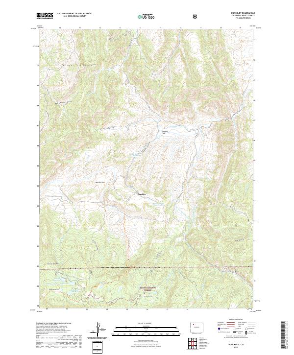USGS Topographic Map – Dunckley