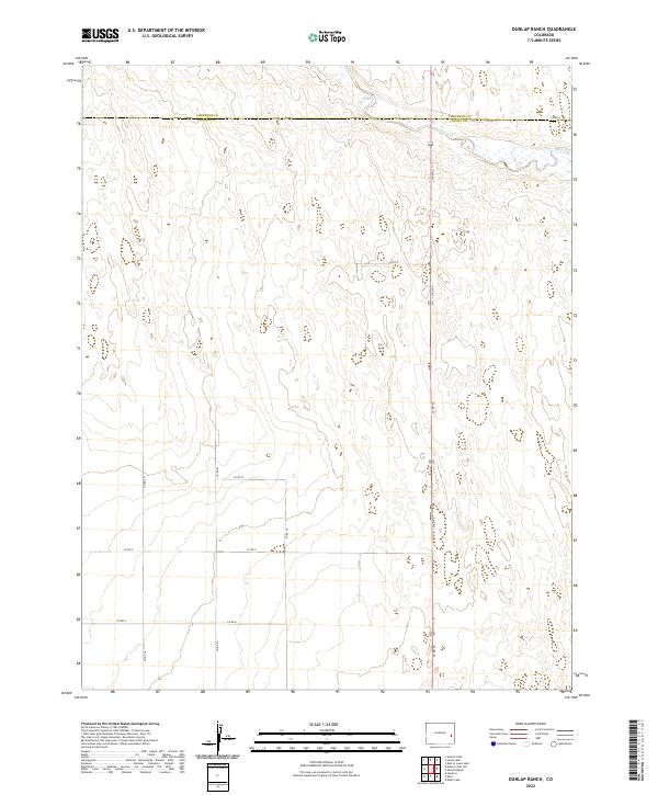 2022 Map of Dunlap Ranch, 2022 Print