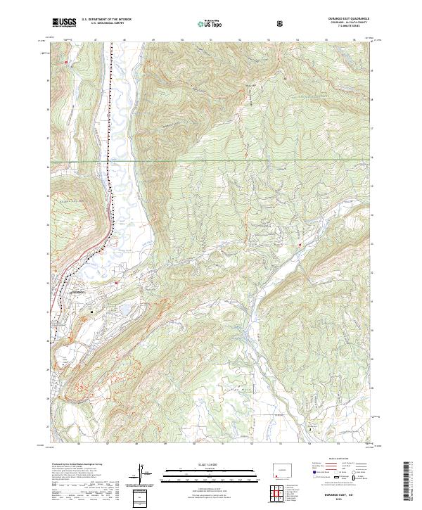USGS Topographic Map – Durango East