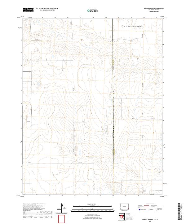 2022 Map of Durkee Creek NE, 2022 Print