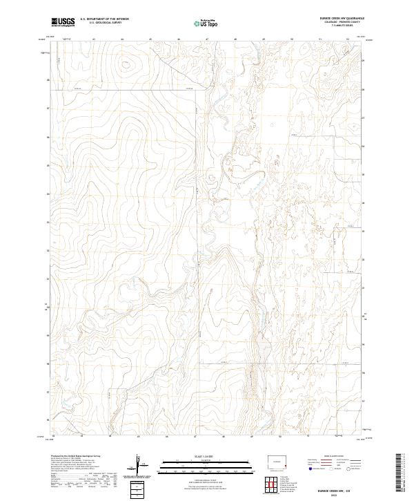 USGS Topographic Map – Durkee Creek NW