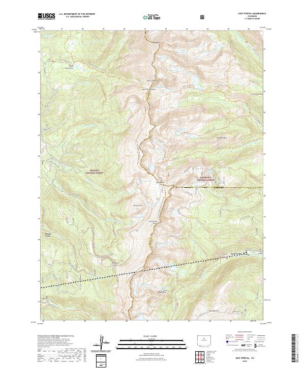 USGS Topographic Map – East Portal