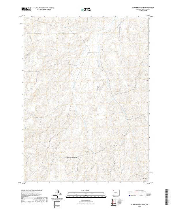 USGS Topographic Map – East Timberlake Creek