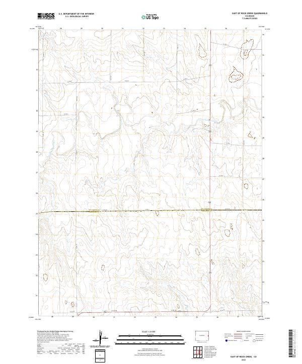 2022 Map of East of Rock Creek, 2022 Print