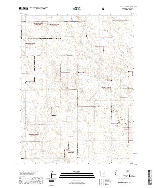 USGS Topographic Map – Eastman Creek SE