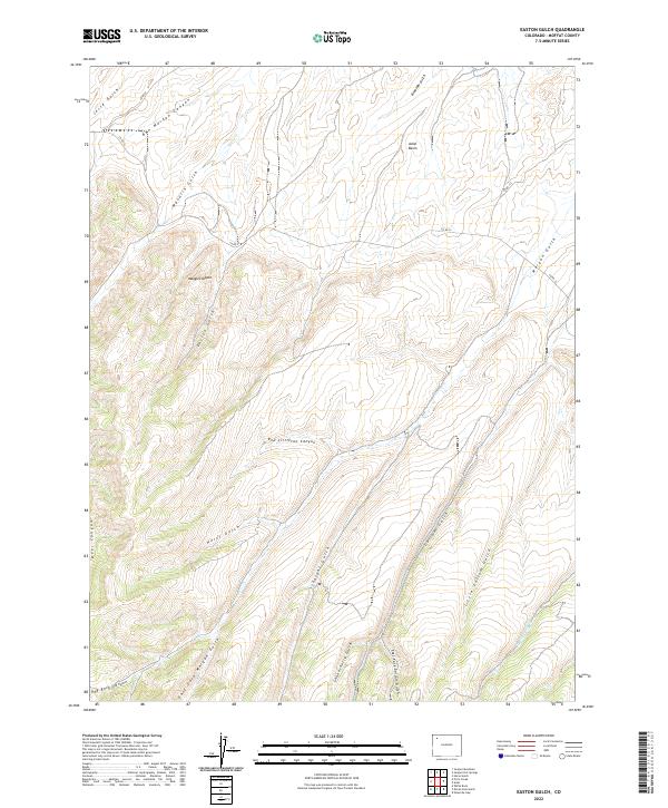 USGS Topographic Map – Easton Gulch