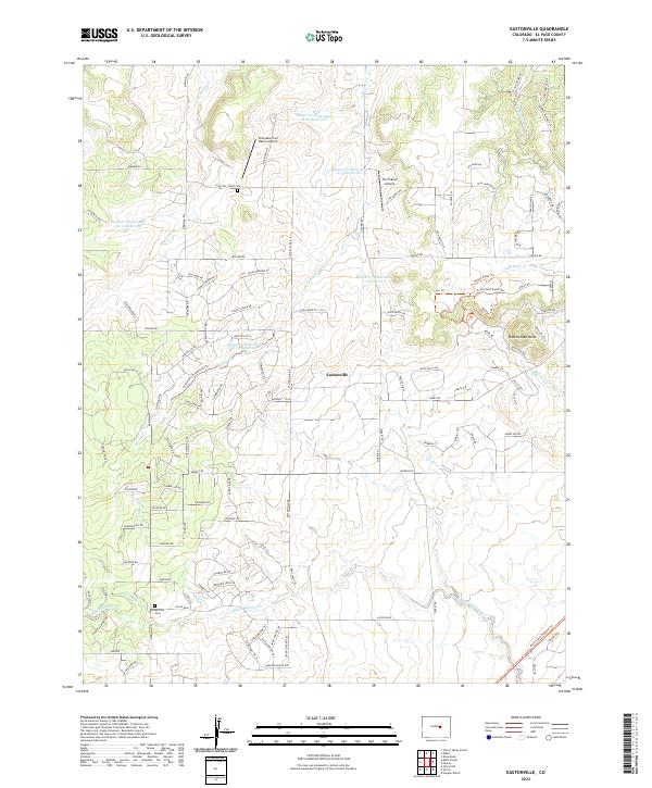 USGS Topographic Map – Eastonville