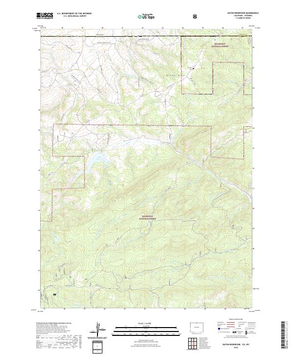 USGS Topographic Map – Eaton Reservoir