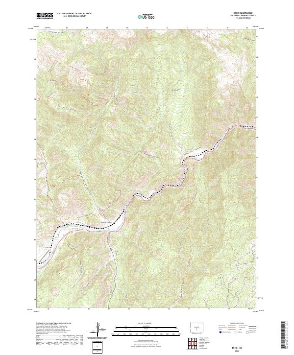 USGS Topographic Map – Echo