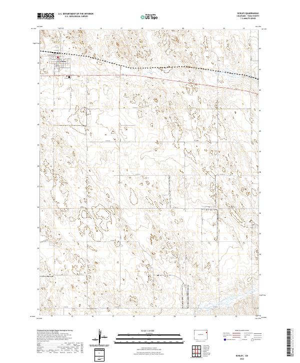 USGS Topographic Map – Eckley