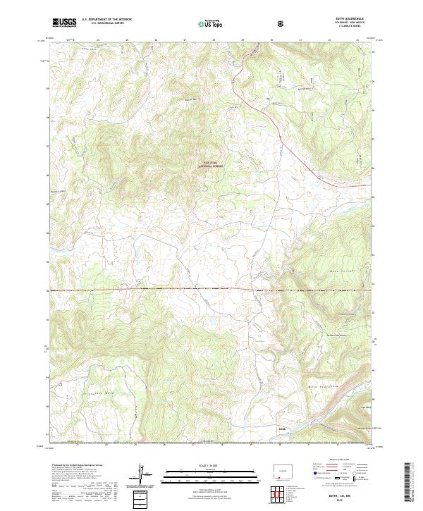 USGS Topographic Map – Edith