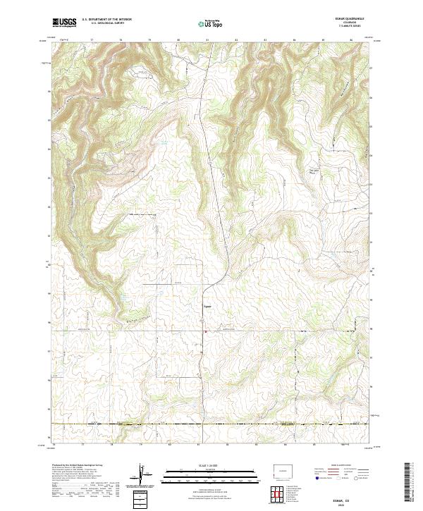 USGS Topographic Map – Egnar