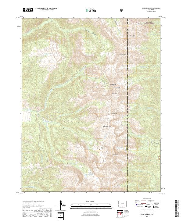 USGS Topographic Map – El Valle Creek