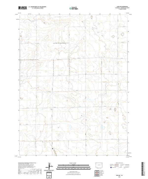 2022 Map of Elba NE, 2022 Print