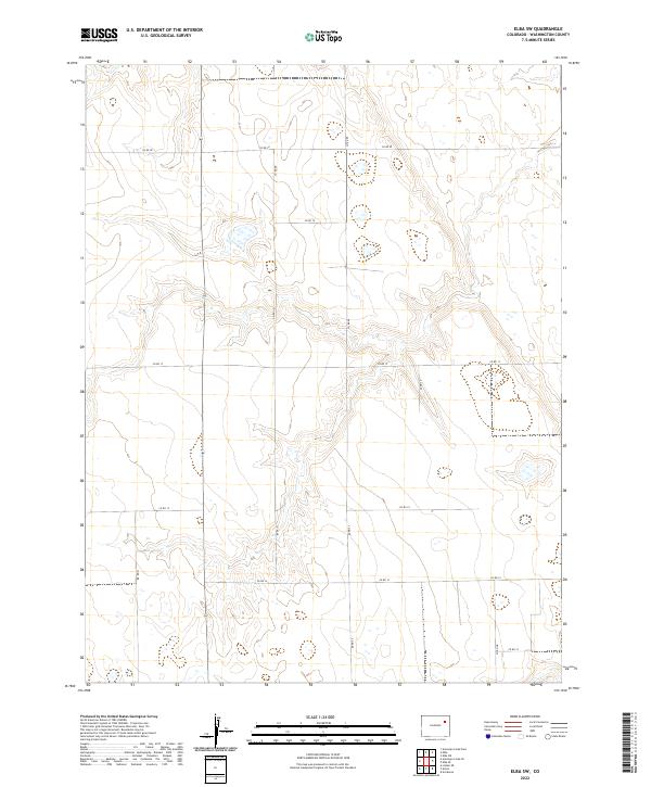 2022 Map of Elba SW, 2022 Print