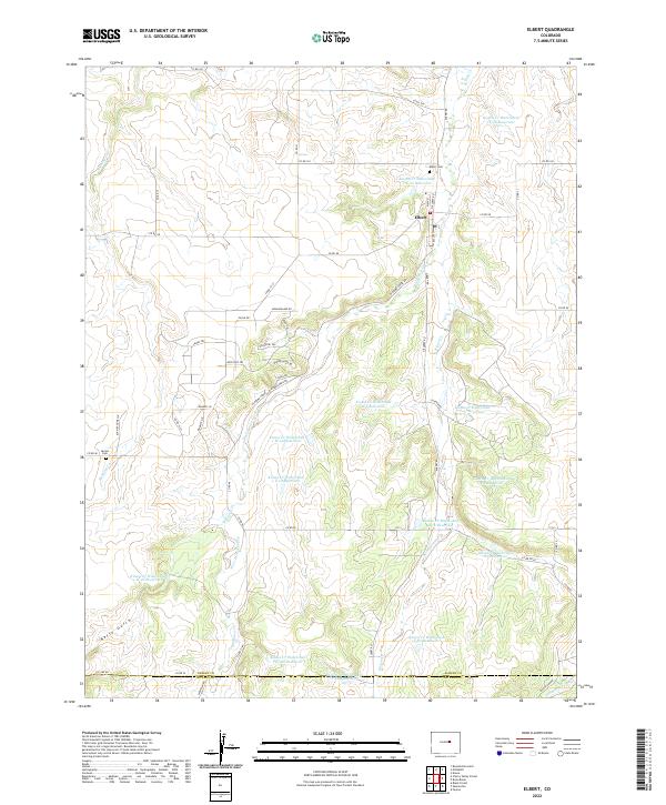 USGS Topographic Map – Elbert