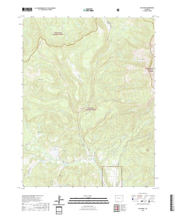 USGS Topographic Map – Elk Knob