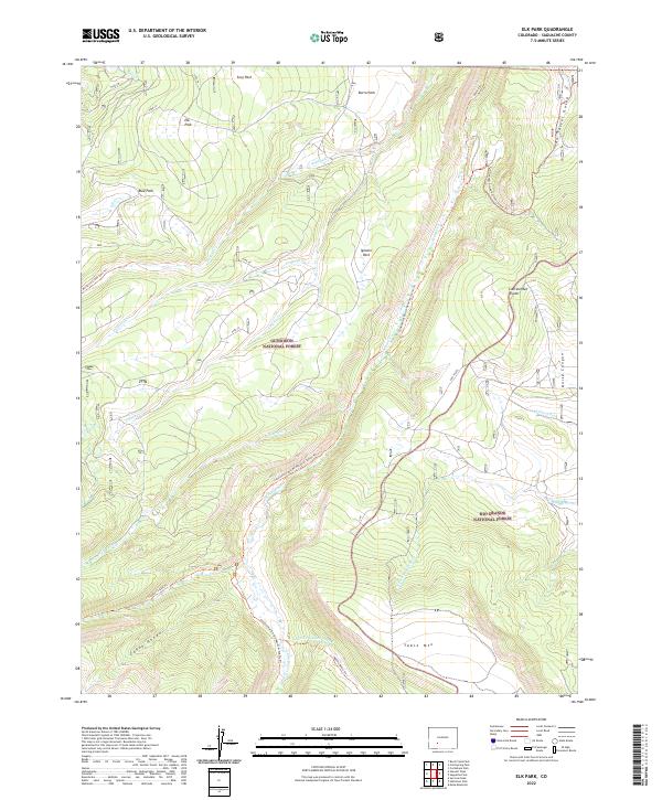USGS Topographic Map – Elk Park