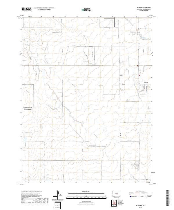 USGS Topographic Map – Ellicott