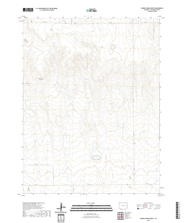 USGS Topographic Map – Eureka Creek North