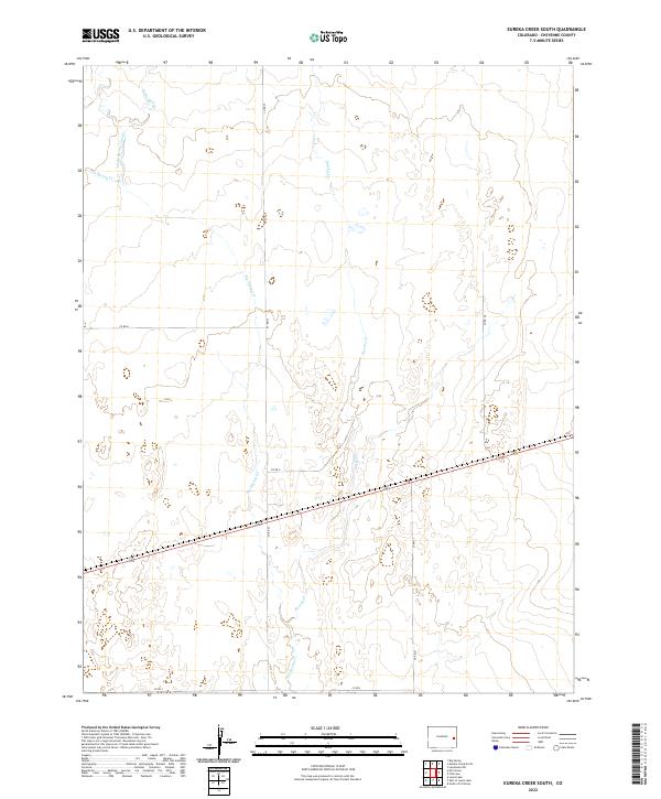 USGS Topographic Map – Eureka Creek South