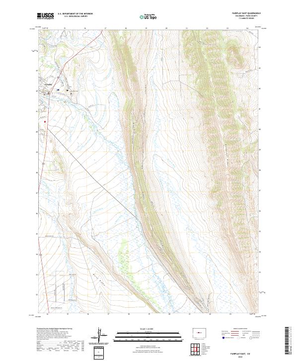 USGS Topographic Map – Fairplay East