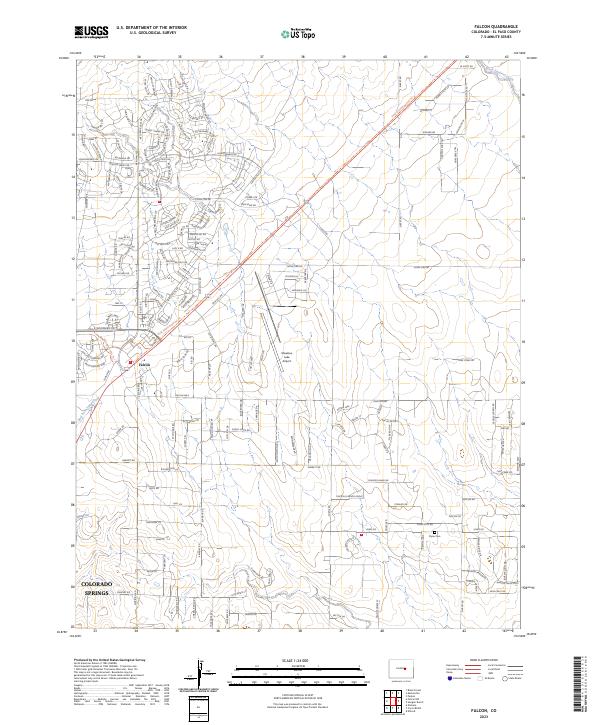 USGS Topographic Map – Falcon