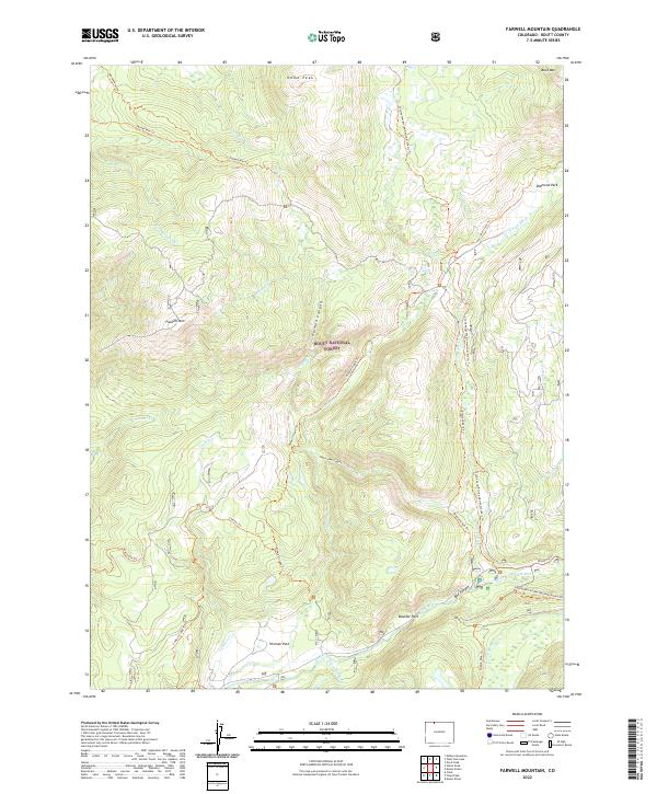 USGS Topographic Map – Farwell Mountain