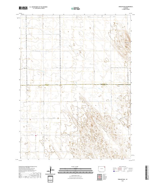 USGS Topographic Map – Fiddler Peak